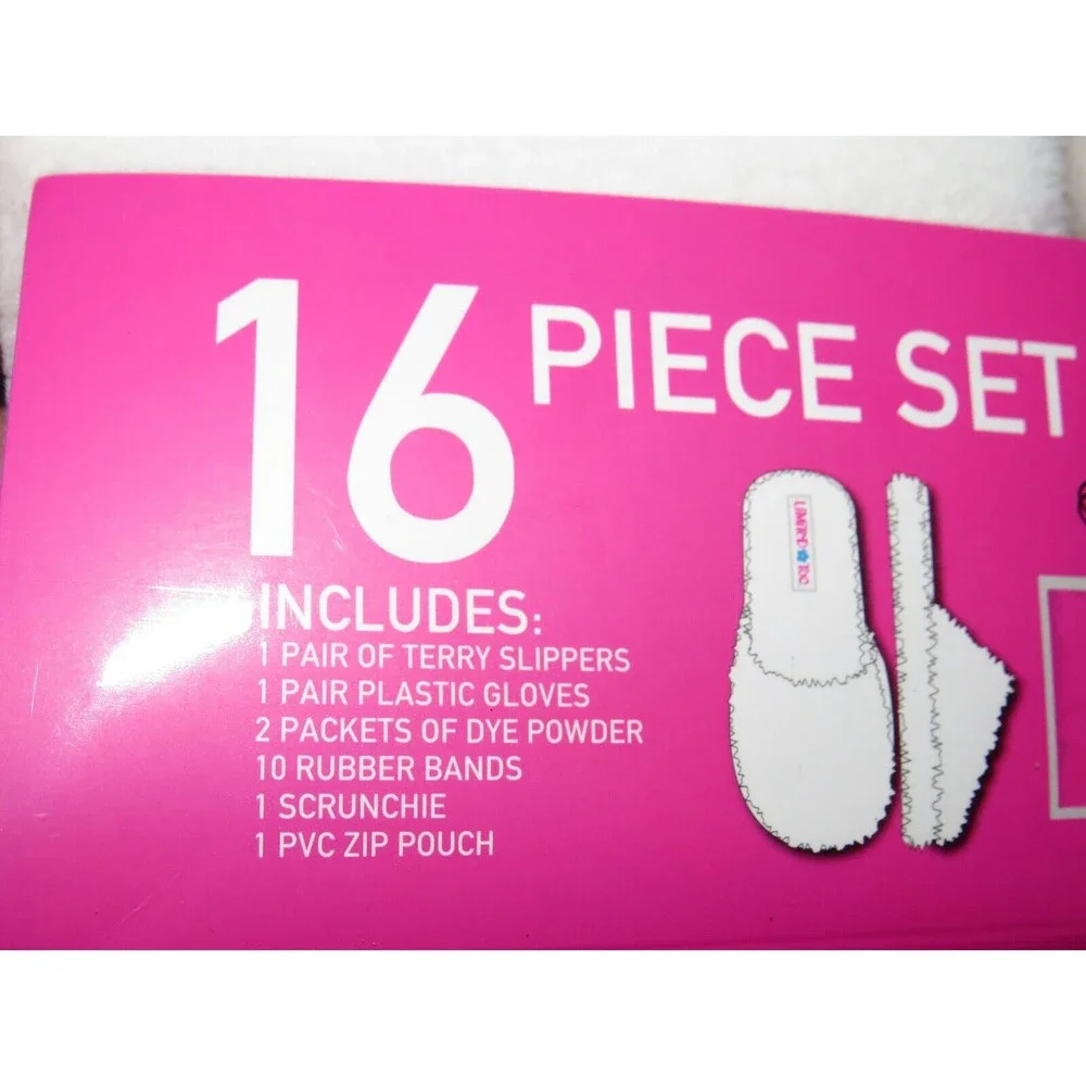 Limited Too Girls Slipper Tie Dye Kit For Shoe Sizes 11/12-2/3